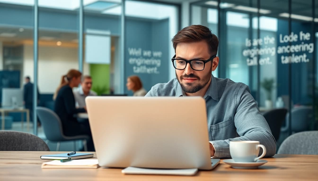 Headhunter Ingenieure review engineering talent in a modern office setting with confidence.