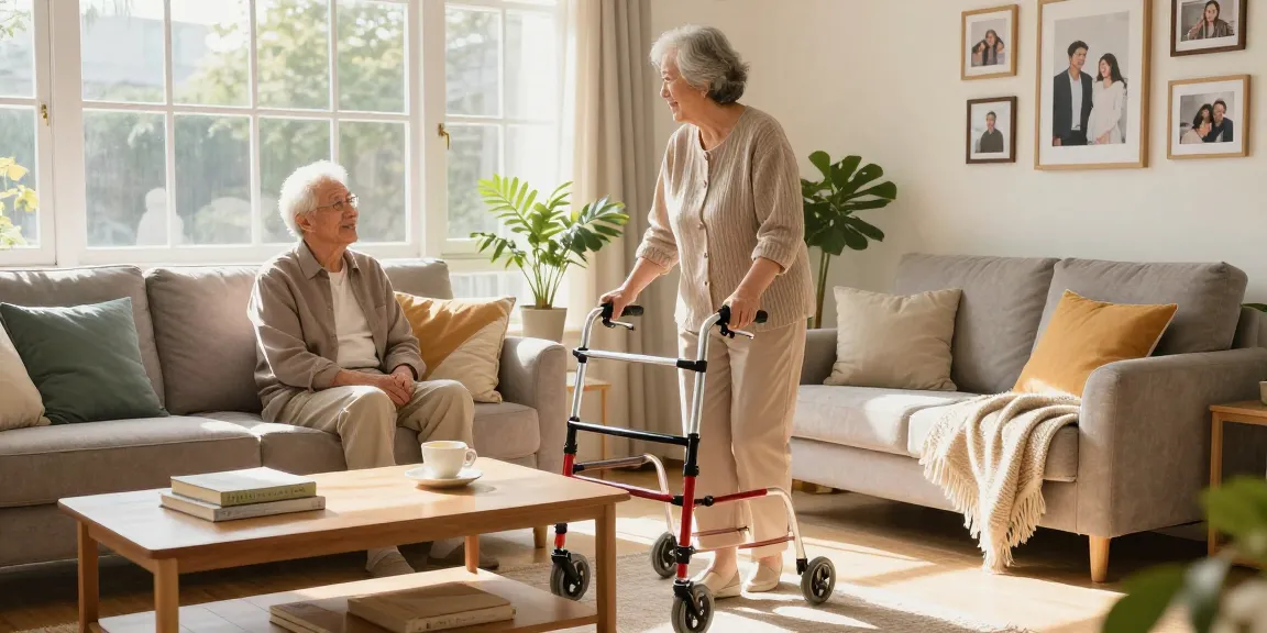 Buy nobility aids like stylish rollators that enhance comfort and mobility in home settings.