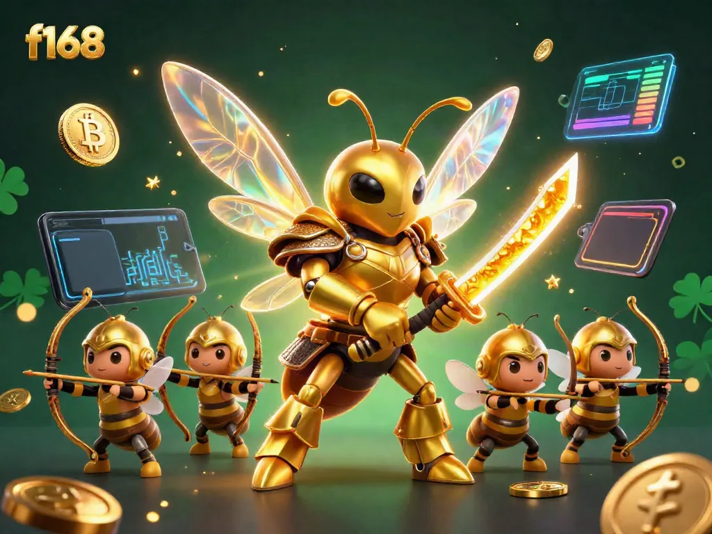 Engage in thrilling moments at f168 as a golden hornet warrior leads the charge with crypto treasures.