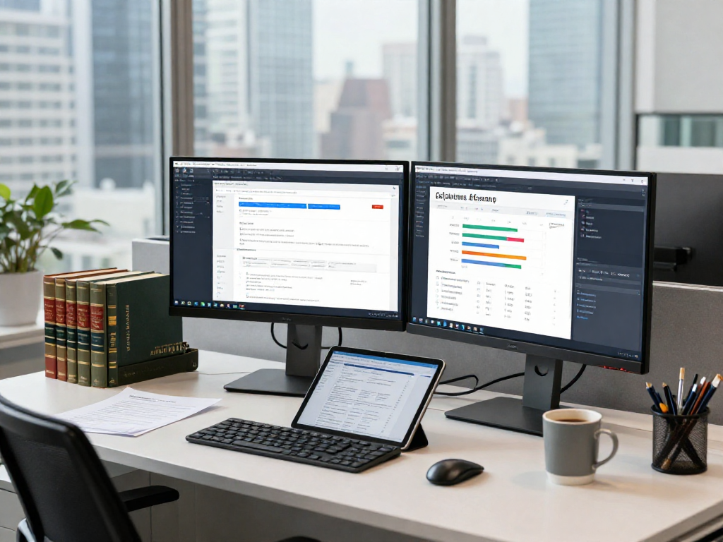 AI-driven document fraud detection analysis in a modern office setting