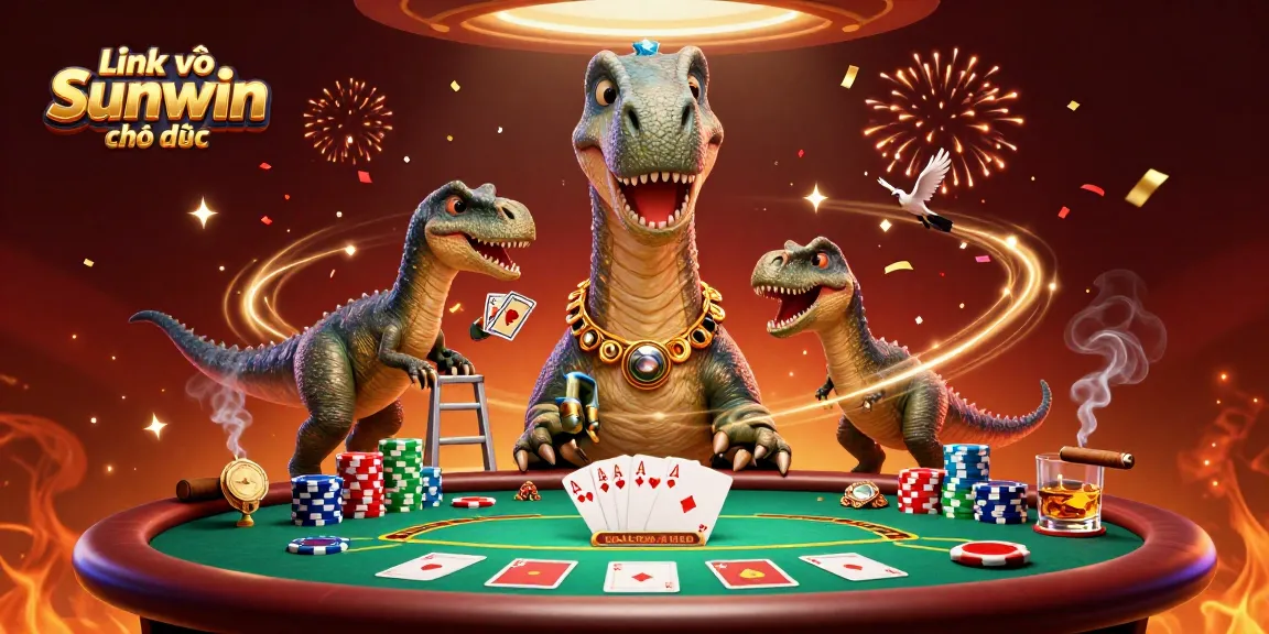 Experience thrilling poker with Link vào Sunwin chính thức in an exciting casino atmosphere illustrated vividly.